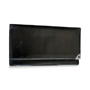 Dunhill Black Leather Long Wallet